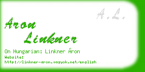 aron linkner business card